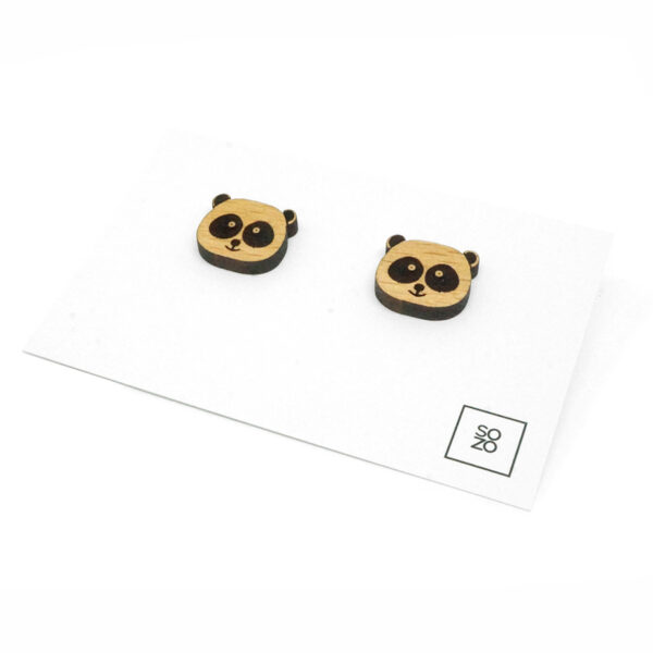 paires de boucles d'oreilles en forme de panda